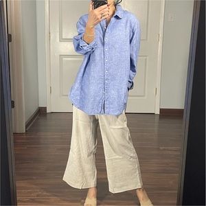 L.L.Bean 100% Linen Button Down Shirt size 1X